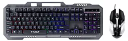 Комплект (клавиатура+мышка) TWolf TF600 Black - фото Комплект (клавиатура+мышка) TWolf TF600 Black