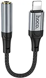 Аудио-переходник Hoco LS36A Fresh Digital M-F Lightning -> AUX 3.5 mm Black - фото Аудио-переходник Hoco LS36A Fresh Digital M-F Lightning -> AUX 3.5 mm Black