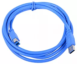 Кабель (шлейф) EasyLife USB 3.0 AM/BM 1.8м синий - фото Кабель (шлейф) EasyLife USB 3.0 AM/BM 1.8м синий