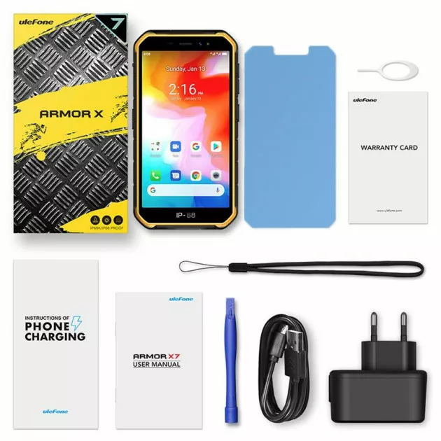 Смартфон UleFone Armor X7 2/16Gb Orange - фото 7