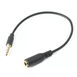 Аудіо подовжувач Cablexpert mini Jack 3.5mm M/F 0.2 м чорний (CCA-419)