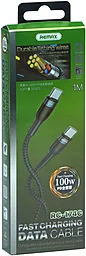 Кабель USB PD Remax Sury 2 20V 5A USB Type-C - Type-C Cable Black (RC-174c) - миниатюра 2