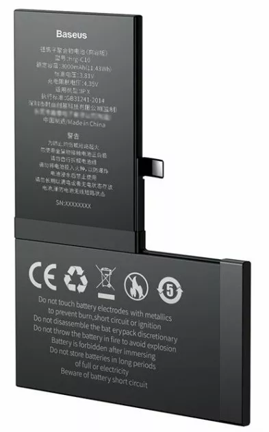 Аккумулятор для Apple iPhone X (3000 mAh) Baseus - фото 1