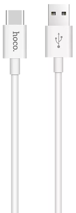 Кабель Hoco X23 Skilled USB-A - Type-C 12w 2.4a 1м cable White - фото 1