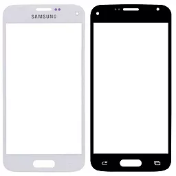 Корпусное стекло дисплея Samsung Galaxy S5 mini G800H White - фото Корпусное стекло дисплея Samsung Galaxy S5 mini G800H White