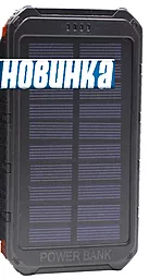 Повербанк MANGO Solar IPx6 6 LED Power Bank 12000mAh Black - фото Повербанк MANGO Solar IPx6 6 LED Power Bank 12000mAh Black