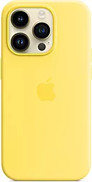 Чехол Silicone Case Full with MagSafe and SplashScreen для Apple iPhone 14 Canary Yellow - фото Чехол Silicone Case Full with MagSafe and SplashScreen для Apple iPhone 14 Canary Yellow