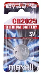 Батарейки Maxell CR2025 3V Li-Ion BL 1шт (M-11239200)