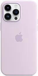Чохол Apple Silicone Case Full with MagSafe and SplashScreen для Apple iPhone 14 Pro Max Lilac