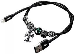 Кабель USB Remax Jewellery Lightning Cable 0.5M Black (RC-058i)