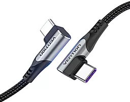 Кабель Vention USB Type-C - Type-C 100w 5a 1м PD cable Gray (TANHF) - миниатюра 2 Кабель Vention USB Type-C - Type-C 100w 5a 1м PD cable Gray (TANHF) - миниатюра 2