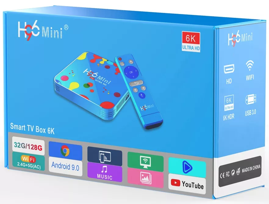 Smart приставка Android TV Box H96 Mini H6 4/128 GB - фото 8