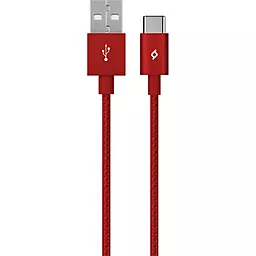 Кабель USB Ttec AlumiCable USB to Type-C Red (2DK18K)