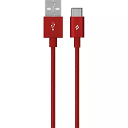 Кабель Ttec Alumicable USB-A - Type-C 12w 2.4a 1м cable Red (2DK18K) - фото Кабель Ttec Alumicable USB-A - Type-C 12w 2.4a 1м cable Red (2DK18K)