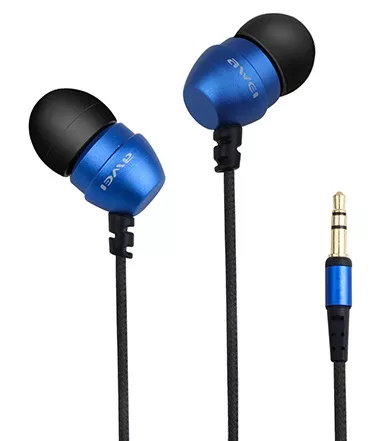 Наушники Awei ES-Q8 Blue - фото 1