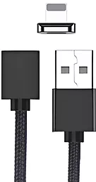 USB Кабель Essager Magic Power Magnetic 15w lightning сable black (EXCCXL-ML01) - мініатюра 3