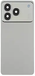 Задняя крышка корпуса ZTE Blade A76 4G со стеклом камеры Silver - фото Задняя крышка корпуса ZTE Blade A76 4G со стеклом камеры Silver