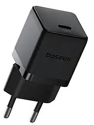 Сетевое зарядное устройство Baseus Palm Fast Charger 20w PD USB-C fast charger + USB-C to Lightning cable black (E0116401) - фото Сетевое зарядное устройство Baseus Palm Fast Charger 20w PD USB-C fast charger + USB-C to Lightning cable black (E0116401)