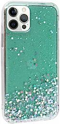 Чехол Epik Star Glitter Apple iPhone 12 Pro Max Clear/Mint