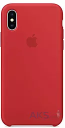 Чехол Apple Silicone Case iPhone XS Red