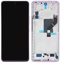 Дисплей Xiaomi 12 Lite с тачскрином и рамкой, оригинал, Pink