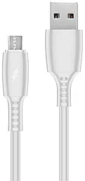 Кабель Walker C308 USB-A - micro USB 12w 2.4a 1м cable White - фото Кабель Walker C308 USB-A - micro USB 12w 2.4a 1м cable White