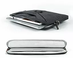 Сумка для ноутбуку WIWU Gent Brief Case для MacBook 15.4" Black (GGrey (GM4229MB15.4)4229MB15.4) - мініатюра 4