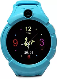 Смарт-часы UWatch Q610 Kid Wifi GPS Smart Watch Blue - миниатюра 2