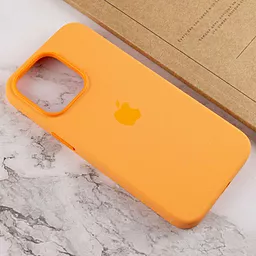 Чехол Apple Silicone Case Full with MagSafe and SplashScreen для Apple iPhone 13 Pro  Marigold - миниатюра 5