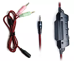 Навушники REAL-EL GDX-7600 Black/Red (EL124100028) - мініатюра 4 Навушники REAL-EL GDX-7600 Black/Red (EL124100028) - мініатюра 4