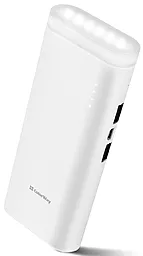 Повербанк ColorWay Flashlight (CW-PB110LIB2W-F) 11000mAh White - фото Повербанк ColorWay Flashlight (CW-PB110LIB2W-F) 11000mAh White