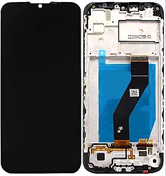 Дисплей Motorola Moto E6s (XT2053, XT2053-2) с тачскрином и рамкой, оригинал, Black