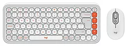 Комплект (клавиатура+мышка) Logitech POP Icon Combo Off-White (920-013141) - фото Комплект (клавиатура+мышка) Logitech POP Icon Combo Off-White (920-013141)