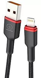 Кабель WUW X203 USB-A - Lightning 12w 2.4a 1м cable Black - фото Кабель WUW X203 USB-A - Lightning 12w 2.4a 1м cable Black