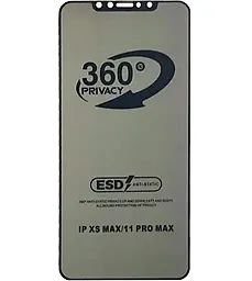Захисне скло ESD Privacy Anti-static 360° для Apple iPhone 11 Pro Max, iPhone XS Max Black (без упаковки) - фото Захисне скло ESD Privacy Anti-static 360° для Apple iPhone 11 Pro Max, iPhone XS Max Black (без упаковки)