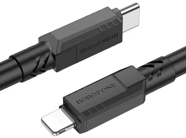 Кабель Borofone BX81 Goodway USB Type-C - Lightning 20w 3a 1м PD сable Black - фото 4