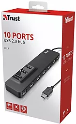 USB-A хаб Trust Oila 10port port USB 2.0 Hub (20575) - мініатюра 8