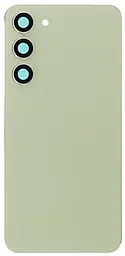 Задняя крышка корпуса Samsung Galaxy S23 Plus S916 со стеклом камеры, Original Lime - фото Задняя крышка корпуса Samsung Galaxy S23 Plus S916 со стеклом камеры, Original Lime