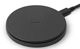 Беспроводное (индукционное) зарядное устройство быстрой QI зарядки Native Union Drop Classic Leather Wireless Charger Black