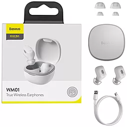 Навушники Baseus Encok WM01 White (NGWM01-02) - мініатюра 7