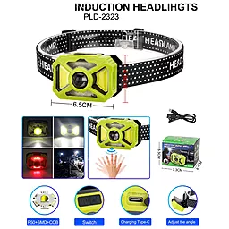 Налобный фонарик Bailong Police 2323-P50+SMD+COB (аккумуляторный) - миниатюра 11 Налобный фонарик Bailong Police 2323-P50+SMD+COB (аккумуляторный) - миниатюра 11