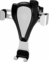 Держатель Usams US-ZJ025 Metal Gravity Car Holder Silver - фото Держатель Usams US-ZJ025 Metal Gravity Car Holder Silver