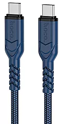 Кабель Hoco X59 Victory USB Type-C - Type-C 60w 3a 2м PD cable Blue - фото Кабель Hoco X59 Victory USB Type-C - Type-C 60w 3a 2м PD cable Blue