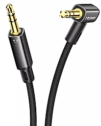 Аудіо кабель McDodo Right Angle AUX mini Jack 3.5mm M/M Cable 1.2 м black (CA-7590)