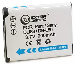 Аккумулятор для видеокамеры Sanyo DB-L80 (900 mAh) BDS2638 ExtraDigital