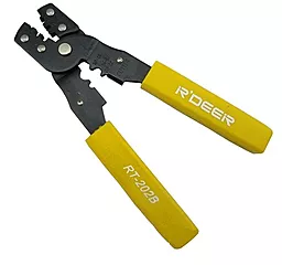 Кримпер (пресс-клещи) R'Deer RT-202B для опрессовки неизолированных клемм - фото Кримпер (пресс-клещи) R'Deer RT-202B для опрессовки неизолированных клемм