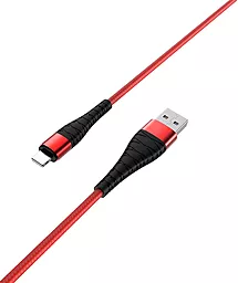 Кабель Borofone BX32 Munificent USB-A - Lightning 12w 2.4a 1м cable Red - миниатюра 4 Кабель Borofone BX32 Munificent USB-A - Lightning 12w 2.4a 1м cable Red - миниатюра 4