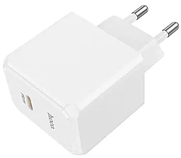 Сетевое зарядное устройство Hoco CS13A Ocean 20w PD USB-C home charger white - фото Сетевое зарядное устройство Hoco CS13A Ocean 20w PD USB-C home charger white