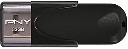Флешка PNY Attache4 32Gb (FD32GATT4-EF) Black - фото Флешка PNY Attache4 32Gb (FD32GATT4-EF) Black