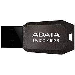 Флешка ADATA 16GB DashDrive UV100 Black USB 2.0 (AUV100-16G-RBK) - фото Флешка ADATA 16GB DashDrive UV100 Black USB 2.0 (AUV100-16G-RBK)
